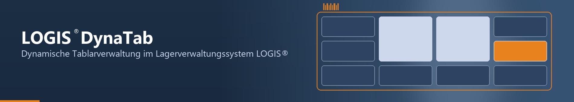 LOGIS® DynaTab - dynamische Tablarverwaltung: das System markiert die richtige Position auf dem Ladungsträger